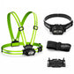 🏃‍♂️ Brustlauflicht – USB wiederaufladbare LED Lauflampe mit Warnlicht, 500 Lumen & wasserdicht für Nachtläufe, Joggen & Outdoor