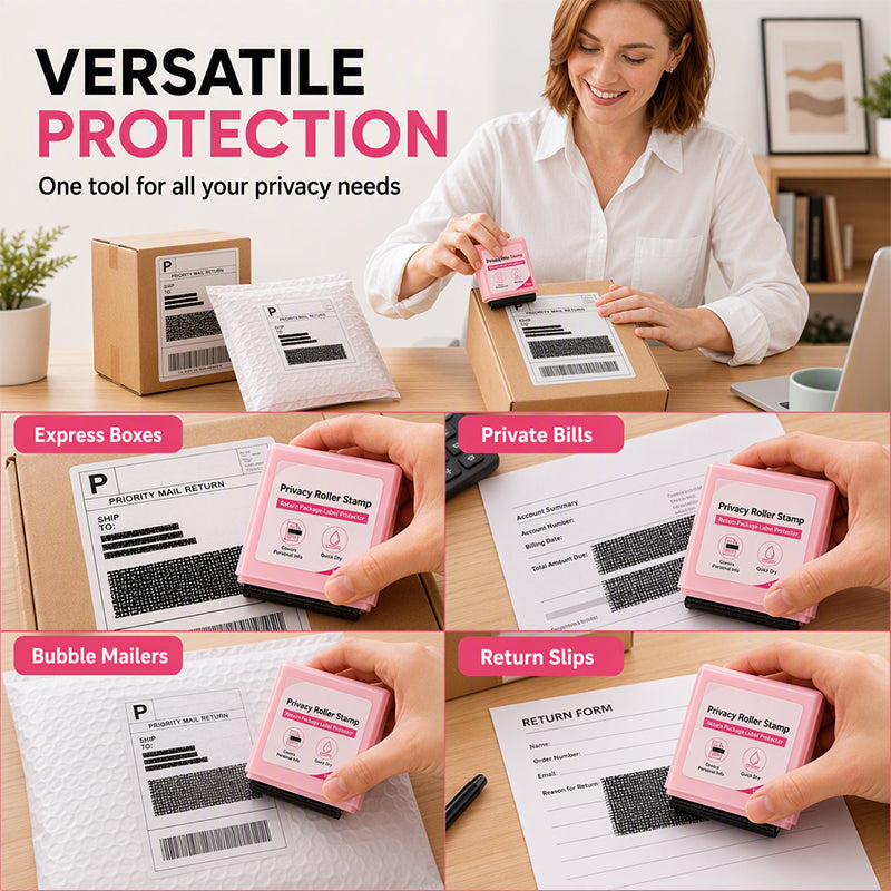 🔥 50% RABATT! 🔒 Datenschutz-Roller – Persönliche Daten auf Paketen, Briefen & Rechnungen einfach unkenntlich machen 📦