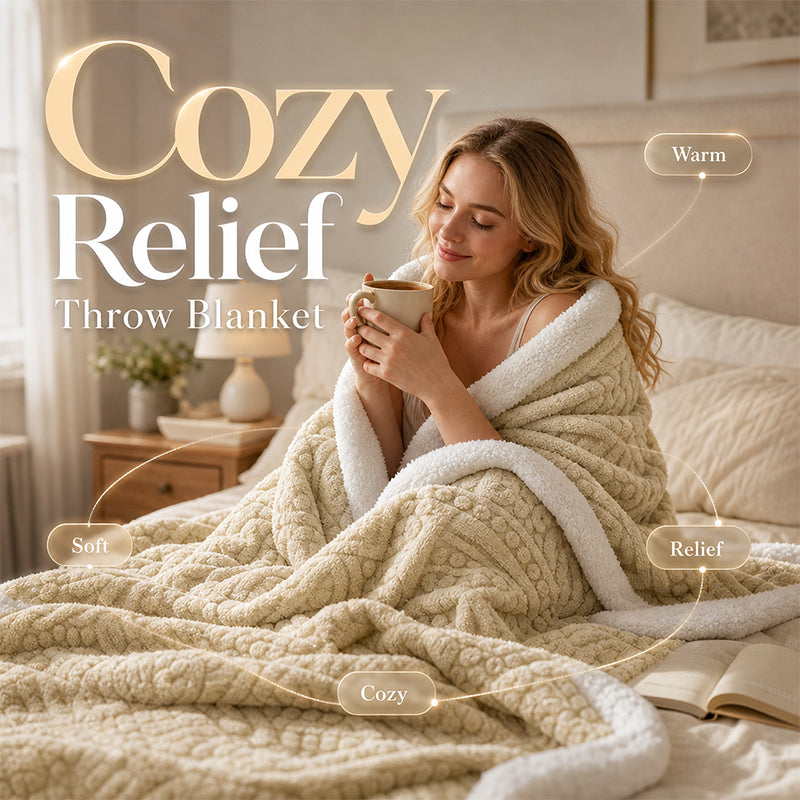 🔥 Nur für kurze Zeit 50 % Rabatt! ☁️ Dicke Kuscheldecke mit Prägemuster – Flauschige Lammflor-Decke für Sofa, Büro und Mittagsschlaf