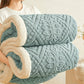 🔥 Nur für kurze Zeit 50 % Rabatt! ☁️ Dicke Kuscheldecke mit Prägemuster – Flauschige Lammflor-Decke für Sofa, Büro und Mittagsschlaf