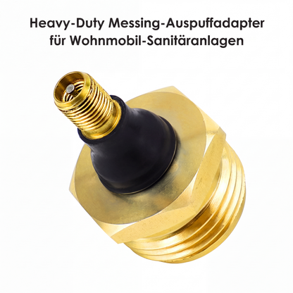🚐 50 % Rabatt! Messing Druckluftadapter für Wohnmobile – Wasserleitungen ausblasen & Frostschäden vermeiden