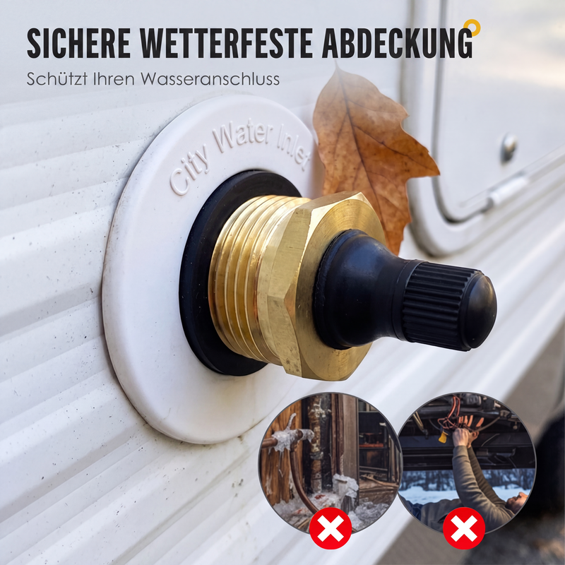 🚐 50 % Rabatt! Messing Druckluftadapter für Wohnmobile – Wasserleitungen ausblasen & Frostschäden vermeiden