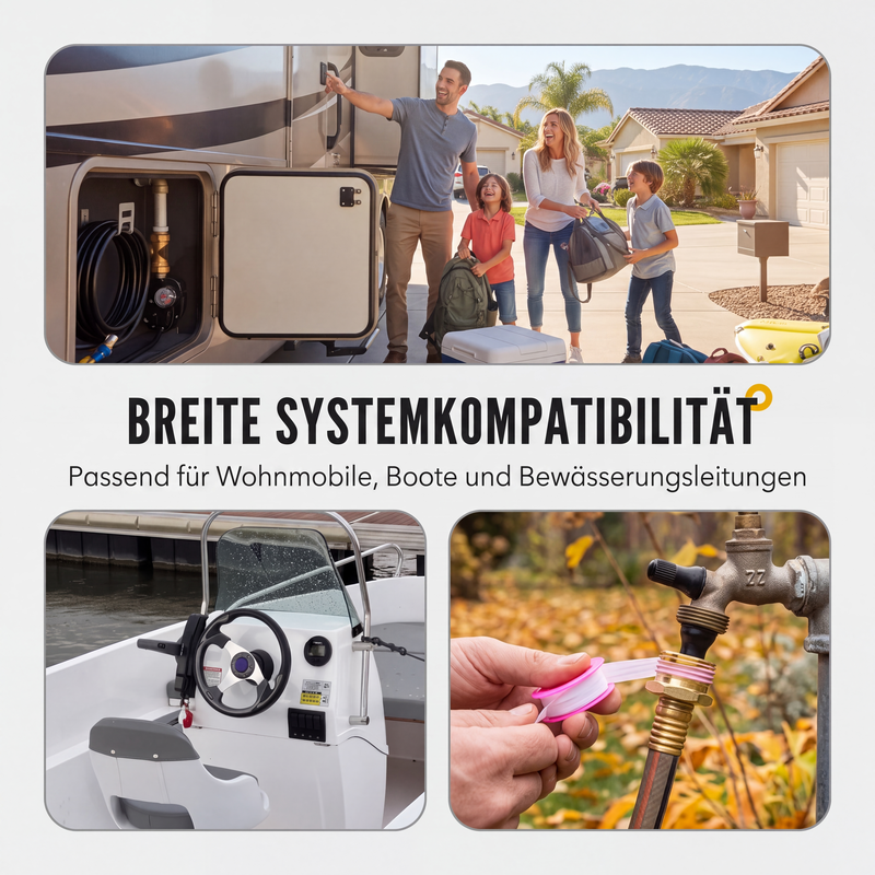🚐 50 % Rabatt! Messing Druckluftadapter für Wohnmobile – Wasserleitungen ausblasen & Frostschäden vermeiden