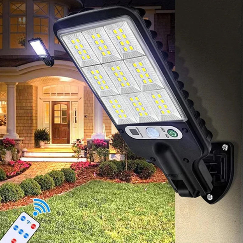 🔥 50% RABATT! ☀️ LED Solar Wandlampe – Außenleuchte mit Bewegungsmelder & Fernbedienung | Wasserdicht, Kabellos & Ideal für Garten und Haus 💡