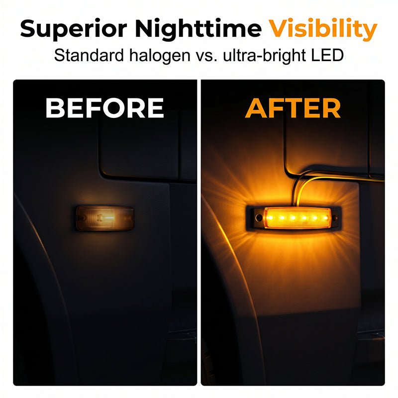 🔥 50% RABATT! 🚛 6-LED Lkw Seitenleuchten – Signal- & Begrenzungslichter für Lkw & Transporter 💡