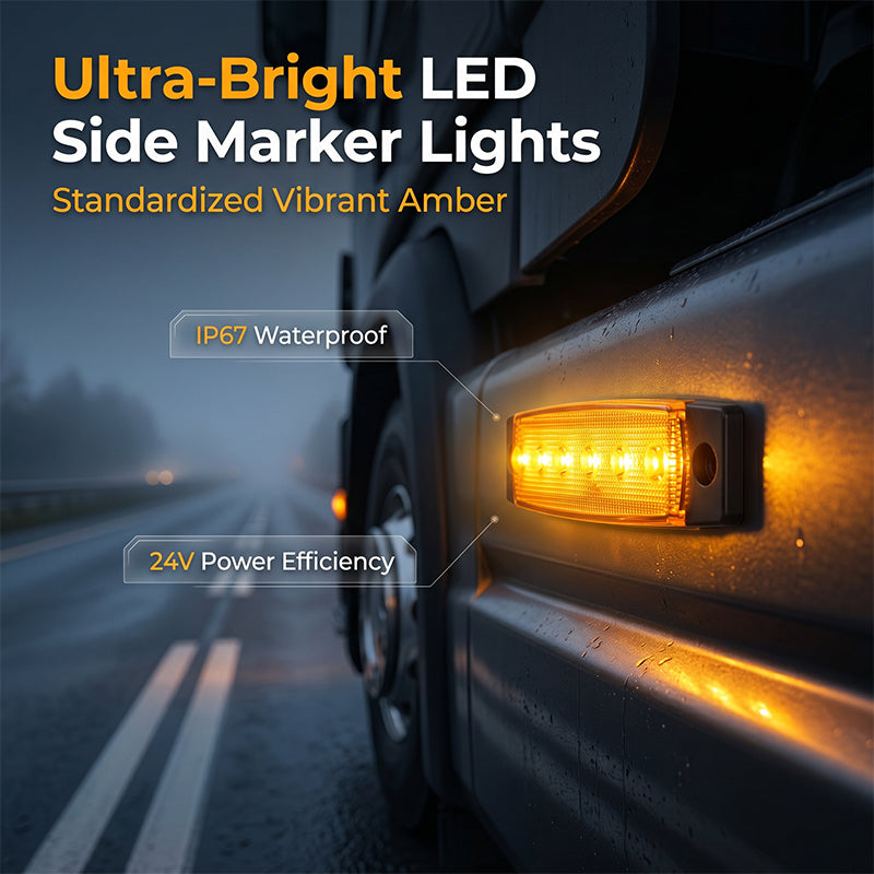 🔥 50% RABATT! 🚛 6-LED Lkw Seitenleuchten – Signal- & Begrenzungslichter für Lkw & Transporter 💡