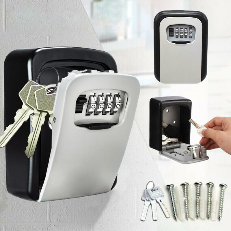 🔥 50% RABATT! 🔐 Wand-Schlüsselsafe mit Zahlencode – Große Schlüsselbox für Haus & Wohnung | Sicher, Wetterfest & Einfach zu Installieren 🏡