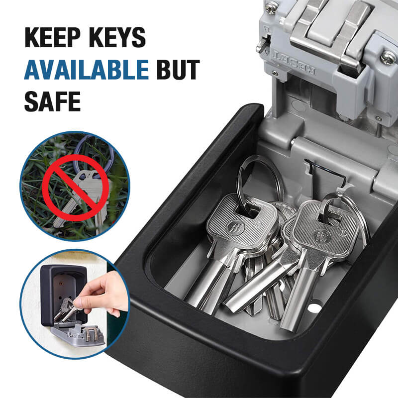 🔥 50% RABATT! 🔐 Wand-Schlüsselsafe mit Zahlencode – Große Schlüsselbox für Haus & Wohnung | Sicher, Wetterfest & Einfach zu Installieren 🏡
