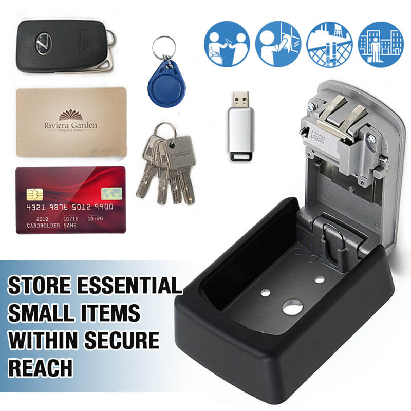 🔥 50% RABATT! 🔐 Wand-Schlüsselsafe mit Zahlencode – Große Schlüsselbox für Haus & Wohnung | Sicher, Wetterfest & Einfach zu Installieren 🏡