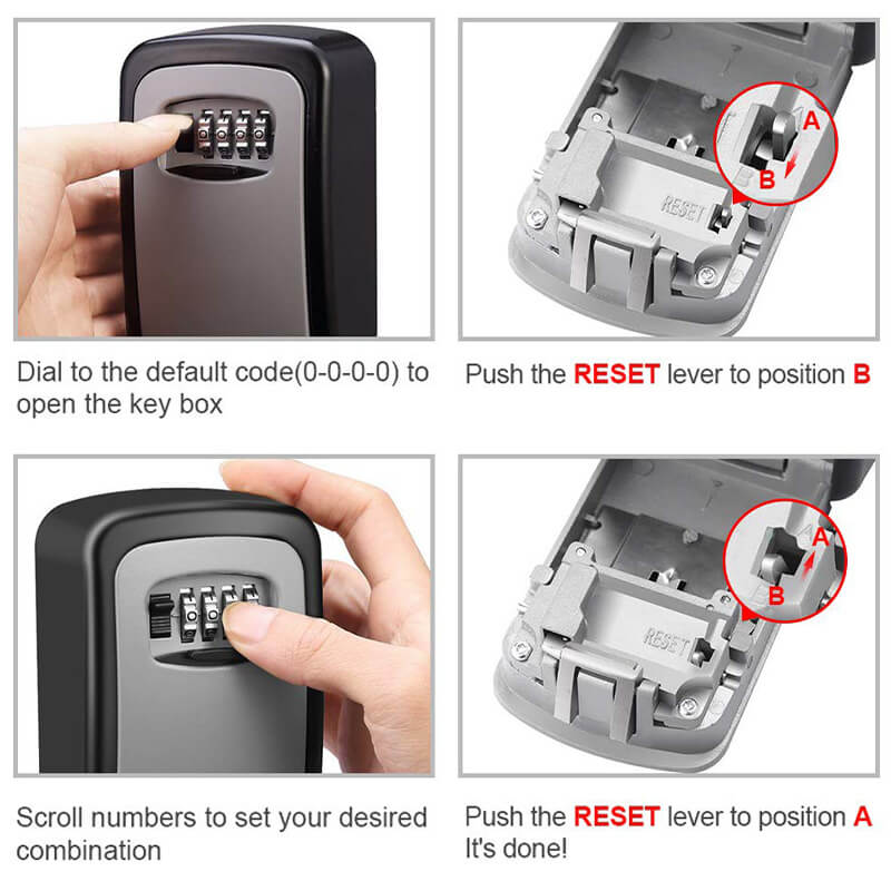 🔥 50% RABATT! 🔐 Wand-Schlüsselsafe mit Zahlencode – Große Schlüsselbox für Haus & Wohnung | Sicher, Wetterfest & Einfach zu Installieren 🏡