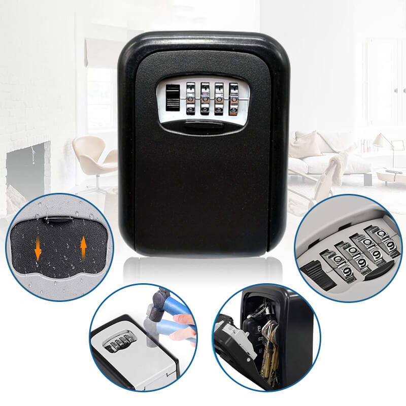 🔥 50% RABATT! 🔐 Wand-Schlüsselsafe mit Zahlencode – Große Schlüsselbox für Haus & Wohnung | Sicher, Wetterfest & Einfach zu Installieren 🏡
