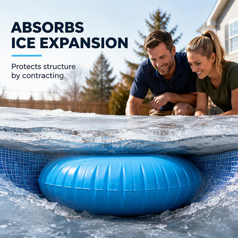 🍂 Aufblasbares Poolkissen zum Einwintern – Großes Schutzkissen für Poolabdeckungen