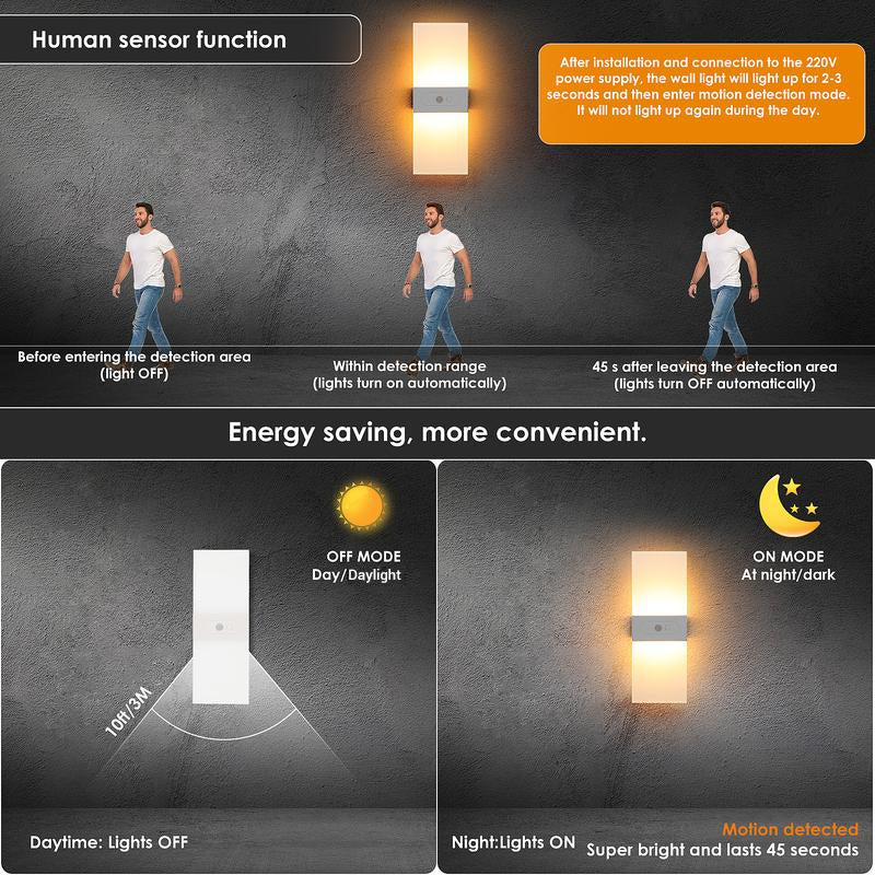 💡 Kabellose LED-Sensorleuchte mit Akku – Für Garten, Treppe, Flur & Schrank