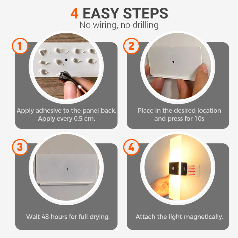 💡 Kabellose LED-Sensorleuchte mit Akku – Für Garten, Treppe, Flur & Schrank