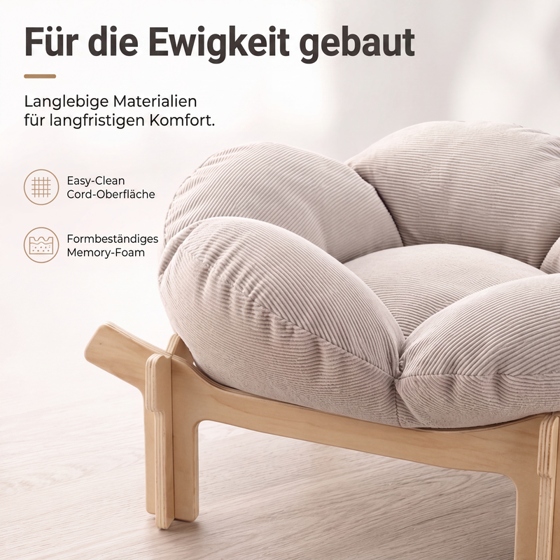 🐾 Holz-Tierbett im Blütendesign – Erhöhtes Katzen- & Hundebett für kleine Haustiere