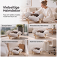 🐾 Holz-Tierbett im Blütendesign – Erhöhtes Katzen- & Hundebett für kleine Haustiere