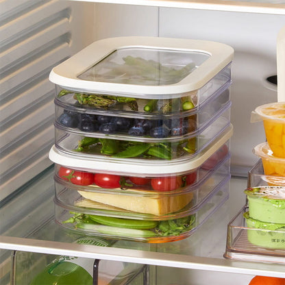 🥗 Transparente Frischhaltedose mit Deckel – Für Kühlschrank, Gefrierfach & Lebensmittelaufbewahrung