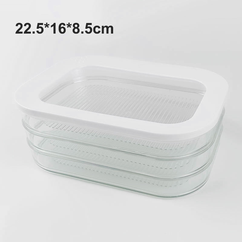 🥗 Transparente Frischhaltedose mit Deckel – Für Kühlschrank, Gefrierfach & Lebensmittelaufbewahrung