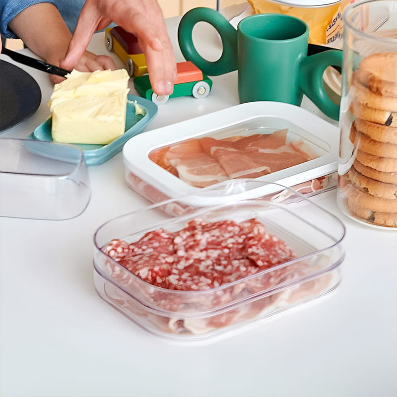 🥗 Transparente Frischhaltedose mit Deckel – Für Kühlschrank, Gefrierfach & Lebensmittelaufbewahrung