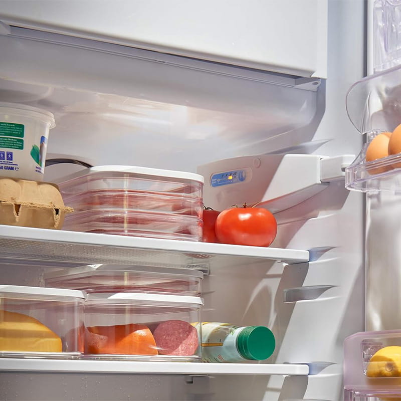 🥗 Transparente Frischhaltedose mit Deckel – Für Kühlschrank, Gefrierfach & Lebensmittelaufbewahrung