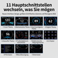 🚗 OBD2 Head-up-Display mit LCD – Fahrzeugdiagnose, Neigungsmesser & Fehlercode-Lesegerät