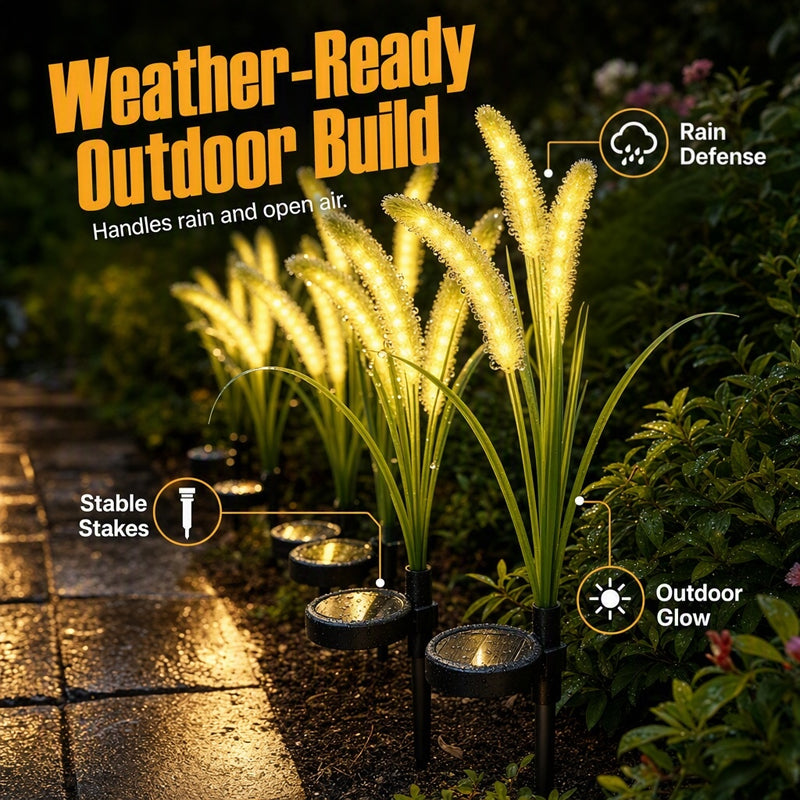 🔥 Nur für kurze Zeit: 2 kaufen, 1 gratis🌾 Solar-Gartenleuchte im Ziergras-Design – Wasserdichte LED-Stecklampe für Rasen, Garten & Terrasse