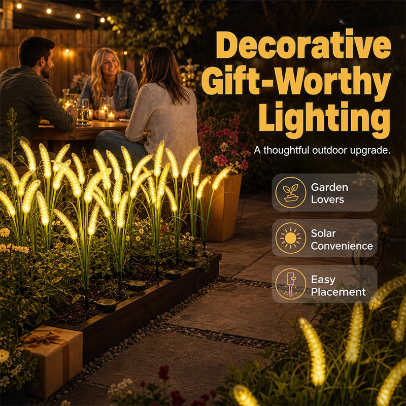 🔥 Nur für kurze Zeit: 2 kaufen, 1 gratis🌾 Solar-Gartenleuchte im Ziergras-Design – Wasserdichte LED-Stecklampe für Rasen, Garten & Terrasse