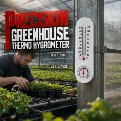 🔥 50 % Rabatt! 🌱 Gewächshaus Thermo-Hygrometer – Präzises Temperatur- & Feuchtigkeitsmessgerät für Pflanzen & Garten