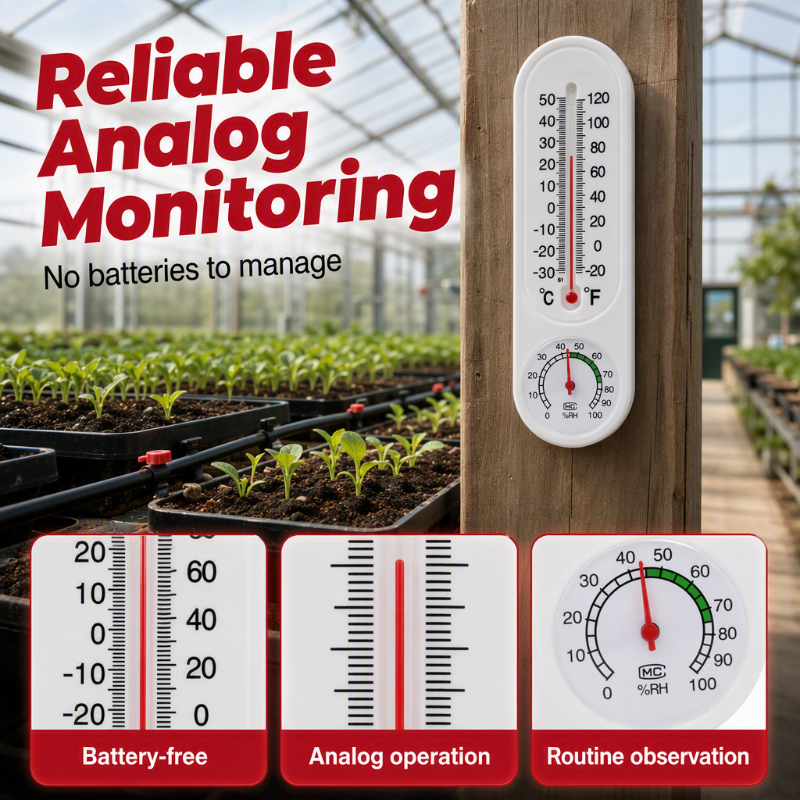 🔥 50 % Rabatt! 🌱 Gewächshaus Thermo-Hygrometer – Präzises Temperatur- & Feuchtigkeitsmessgerät für Pflanzen & Garten