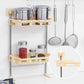 🔥 50 % Rabatt! 🚽 Mehrstöckiges Badezimmer-Regal ohne Bohren – Selbstklebender Organizer für WC, Bad & Küche