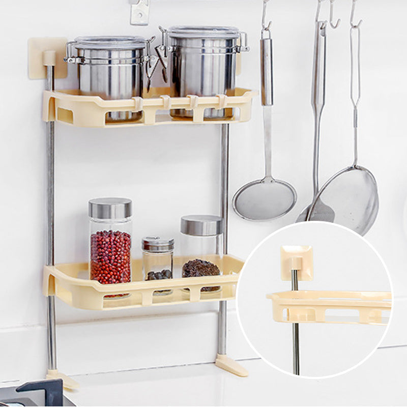🔥 50 % Rabatt! 🚽 Mehrstöckiges Badezimmer-Regal ohne Bohren – Selbstklebender Organizer für WC, Bad & Küche