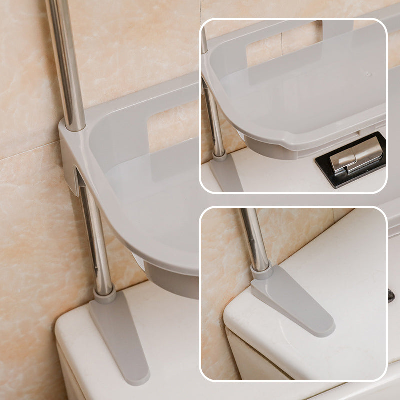 🔥 50 % Rabatt! 🚽 Mehrstöckiges Badezimmer-Regal ohne Bohren – Selbstklebender Organizer für WC, Bad & Küche