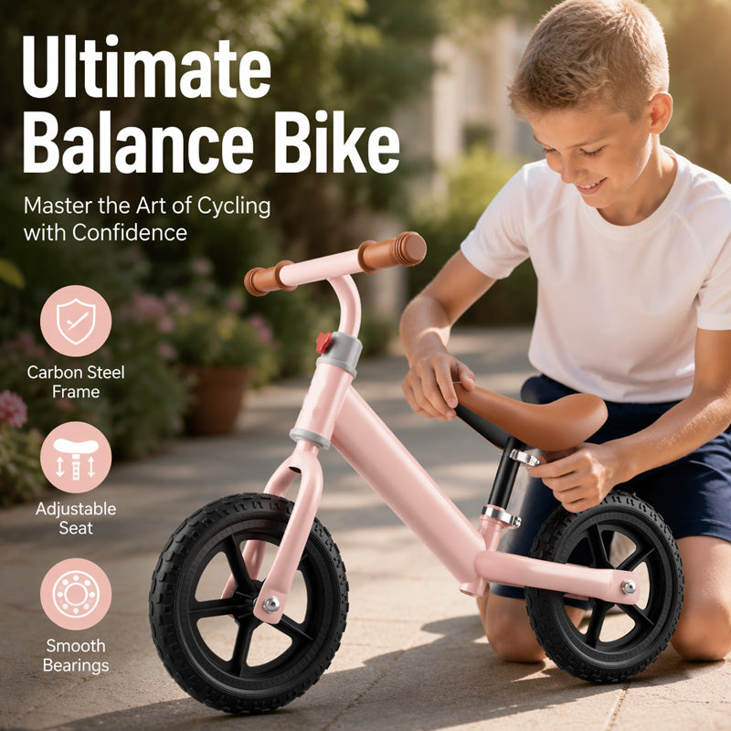 🔥 50 % Rabatt! 🚲 2-in-1 Kinder-Laufrad ohne Pedale – Stabiler Balance-Bike mit Stahlrahmen für Kleinkinder