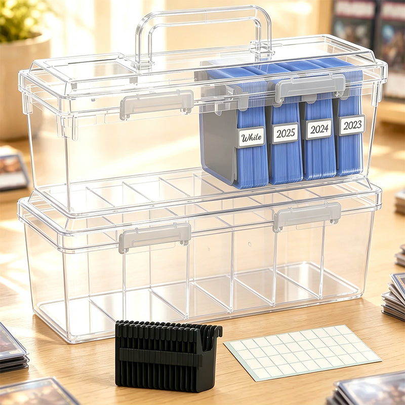🔧 Transparente Sortierbox mit Fächern – Tragbarer Aufbewahrungskoffer für Schrauben, Muttern, Kleinteile & Zubehör
