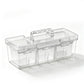 🔧 Transparente Sortierbox mit Fächern – Tragbarer Aufbewahrungskoffer für Schrauben, Muttern, Kleinteile & Zubehör