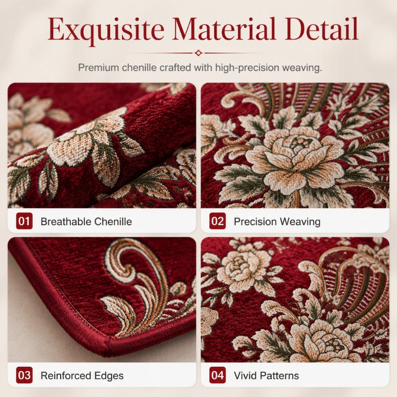 🔥 50 % Rabatt! 🌸 Vintage Chenille Sofaüberwurf mit Blumenmuster – Elegante Sofadecke für Wohnzimmer & Zuhause