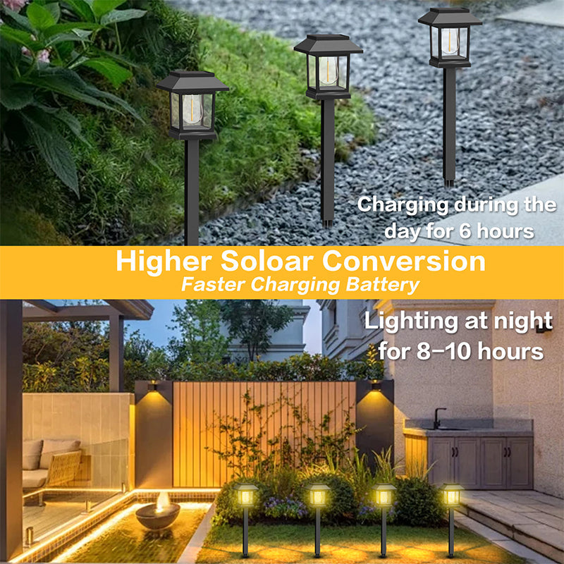 ☀️ 50 % Rabatt! 2er Set Solar-Gartenleuchten – Wasserdichte LED-Wegbeleuchtung für Garten, Terrasse & Außenbereich