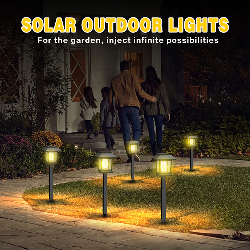 ☀️ 50 % Rabatt! 2er Set Solar-Gartenleuchten – Wasserdichte LED-Wegbeleuchtung für Garten, Terrasse & Außenbereich