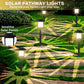 ☀️ 50 % Rabatt! 2er Set Solar-Gartenleuchten – Wasserdichte LED-Wegbeleuchtung für Garten, Terrasse & Außenbereich