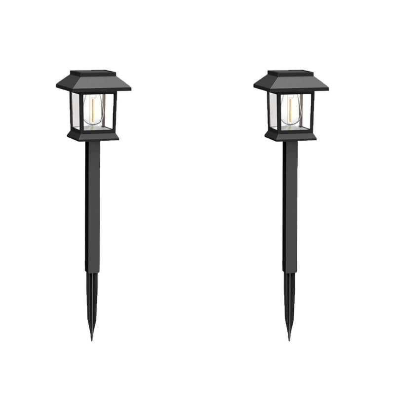 ☀️ 50 % Rabatt! 2er Set Solar-Gartenleuchten – Wasserdichte LED-Wegbeleuchtung für Garten, Terrasse & Außenbereich