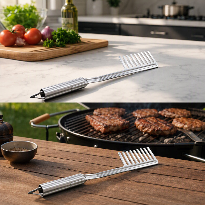 🍝 50 % Rabatt! 304 Edelstahl Nudelzange – Multifunktionale Pastazange mit rutschfestem Griff