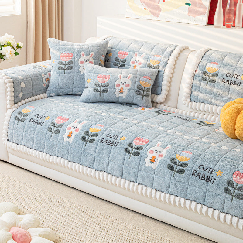 🔥 50 % Rabatt! 🛋️ Plüsch Sofaüberwurf – Warme, rutschfeste Sofadecke für gemütliche Herbst- & Wintertage