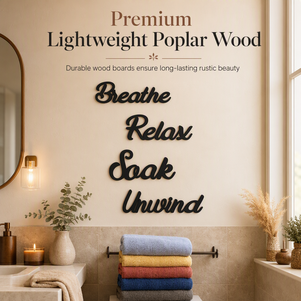 🔥 50 % Rabatt! 🏡 4er Set Badezimmer Wanddeko im Landhausstil – Rustikale Wandbilder für ein gemütliches Zuhause