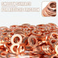 🔧 50 % Rabatt! 📀Kupfer-Unterlegscheiben Set – 100/200 Stück Dichtungsringe für Reparaturen & Werkstatt
