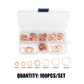 🔧 50 % Rabatt! 📀Kupfer-Unterlegscheiben Set – 100/200 Stück Dichtungsringe für Reparaturen & Werkstatt