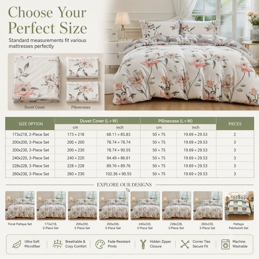 🔥 50 % Rabatt! 🌸 Ganzjährige Bettwäsche mit Blumenmuster – Weiches Bettwäsche-Set für ein gemütliches Schlafzimmer