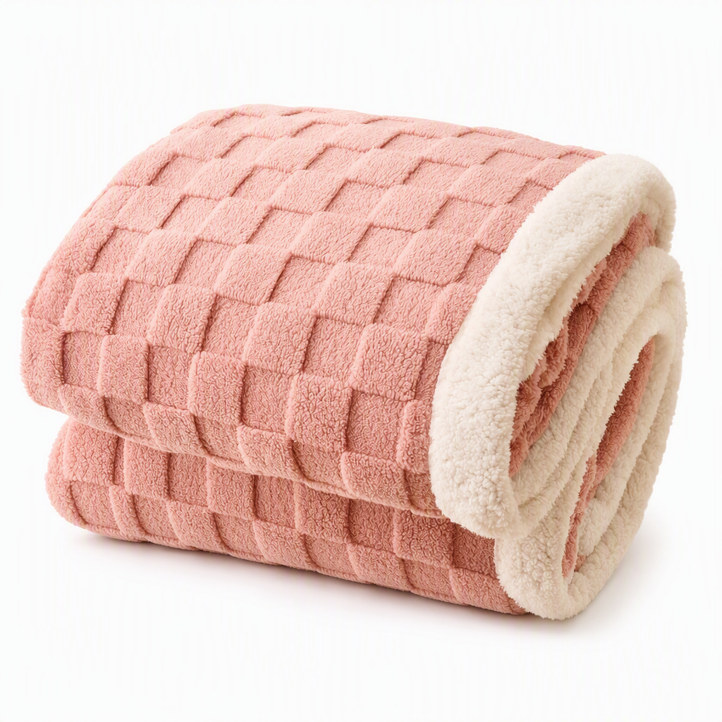 🌸 50% RABATT! 🧸 Doppellagige, verdickte Sherpa-Kuscheldecke – extra warm & flauschig für Herbst & Winter