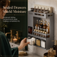🔥 50 % Rabatt! 🧂 Gewürzregal ohne Bohren – Wandmontierter Küchen Organizer mit Gewürzgläsern & Löffeln