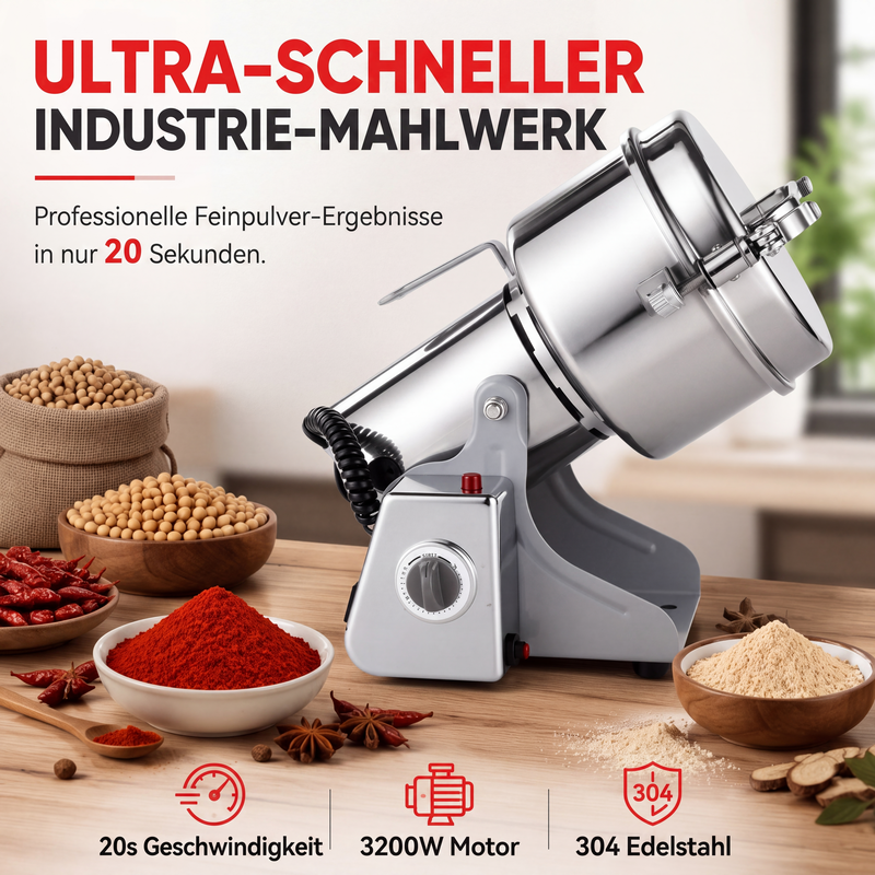 📢📢50% RABATT !!⏰Hochgeschwindigkeits-Elektromahlwerk mit ultrafeiner Mahlleistung