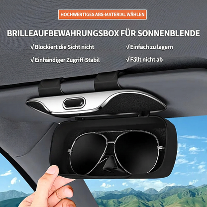 🕶️ 50 % Rabatt! Sonnenblenden-Organizer fürs Auto – Brillenhalter & praktische Aufbewahrungsbox